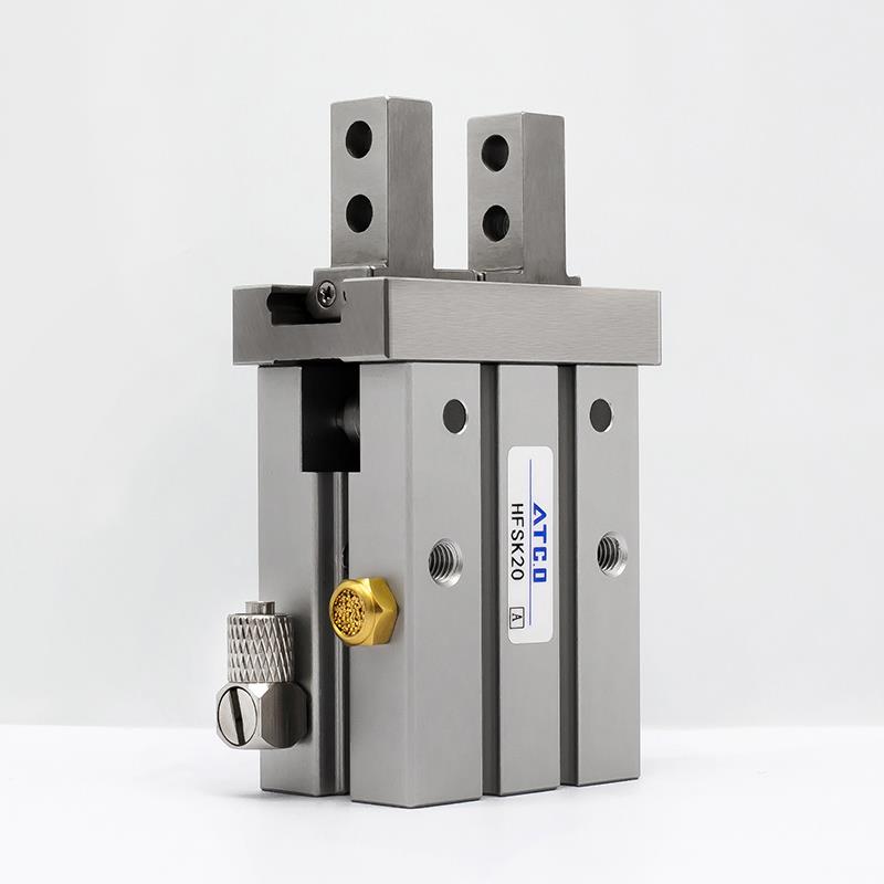 气动手指IOB气缸夹加长导轨HFTL/HFF0KL10/16K/2/25B/N/平行气缸