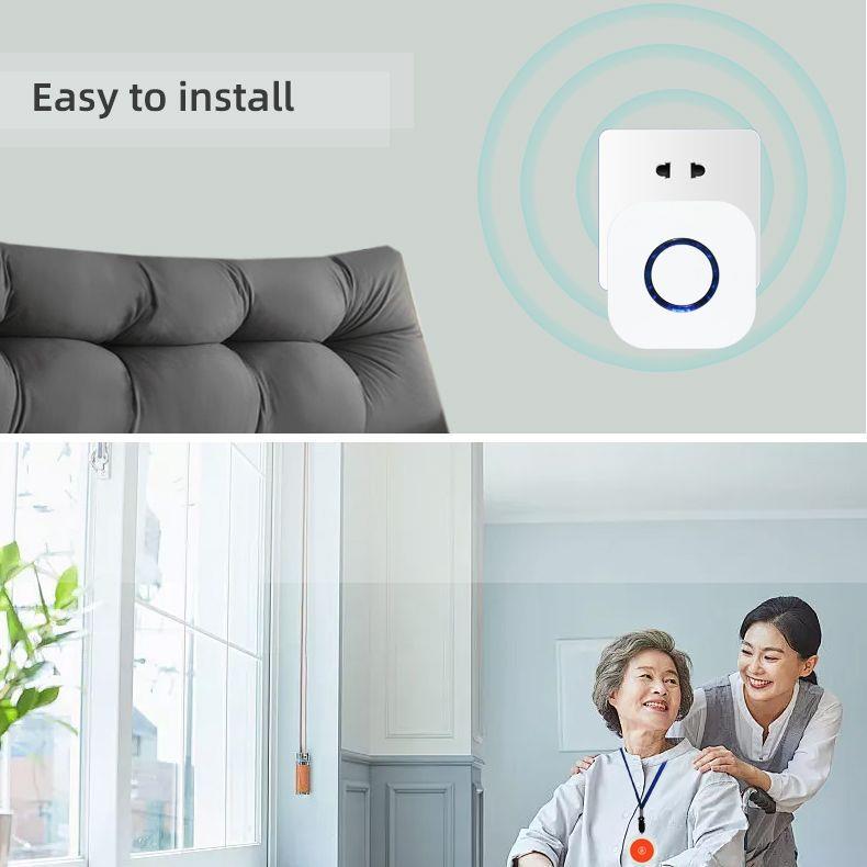 老人呼叫器sos大音院量养YL-DB10+敬无老医院老年公寓433超远距离