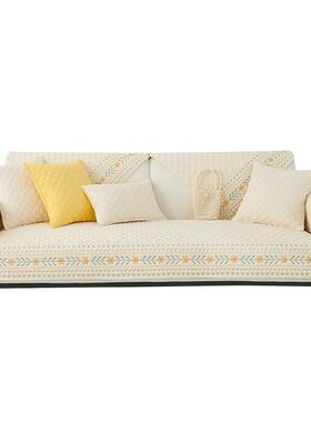 清新沙HPF沙发垫四季用小棉简约坐垫子盖布全防滑发通套罩2025新