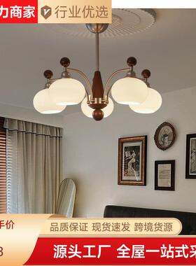 全中山灯具柿子客厅吊灯厅中古风餐灯款复古屋套77740餐组新合家