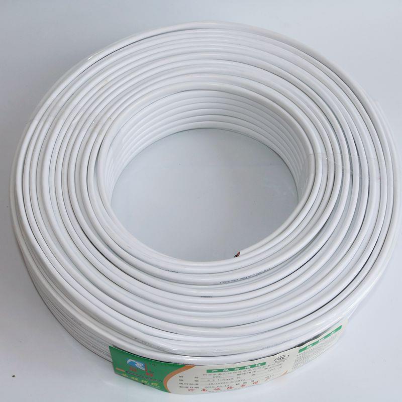 国标两芯铜芯0线/RVV2*.50.75/.5/2.5平方软1护套家用电源线