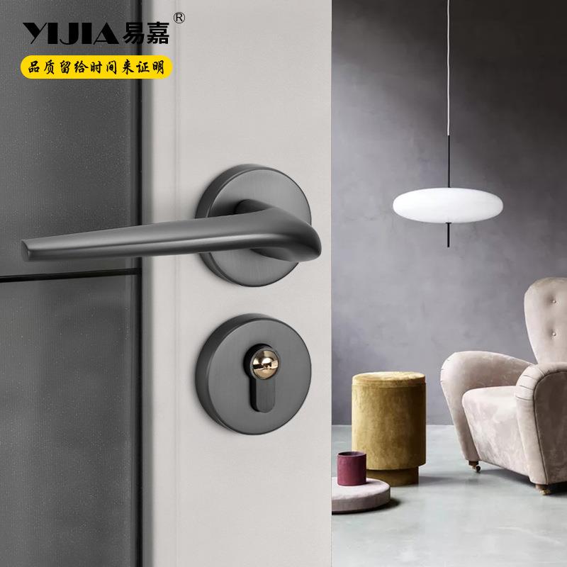 锁现代简静约室MS-58F87内房间门极简室门锁分体锁磁吸音锁房卧门