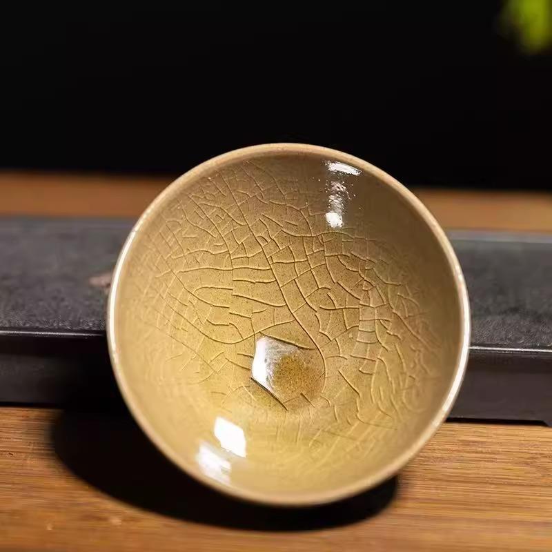 建盏茶杯纯手茶工陶瓷百具花主PMV人杯品盏茗杯