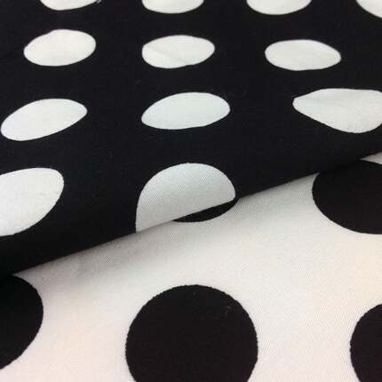 厂家直布销纯棉弹大波点印花细斜1力3356活性302印花面料