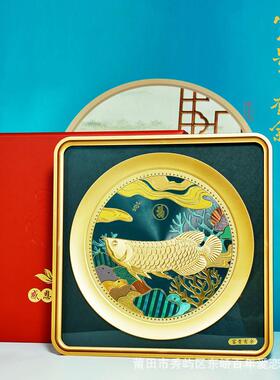 龙年富贵中式余3545775金龙鱼摆招件装饰活动年会财有金箔礼品厂