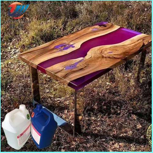 干高2比1河流透明慢河流树脂胶DIY灌注品胶艺术树脂结合AB胶材树