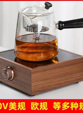 110陶V胡桃木电炉茶炉木头电茶煮YB-11茶炉煮电茶器欧规炉陶炉煮