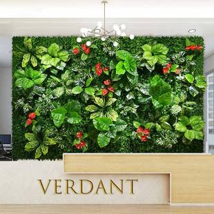 仿真植墙直物播间网红形象饰人造墙植物墙假花面绿植背景草坪上墙