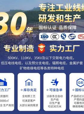 国标南电YV22-5J芯线绝缘阻燃钢带铠404装电缆广州洋牌铜芯电缆线