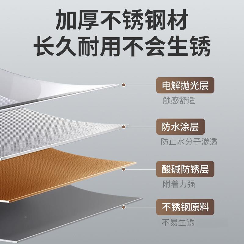 晴添家用厨房不锈钢碗筷纳盒放碗碟架碗碟收水碗盘碳钢碗碟沥置物