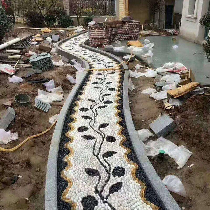 50花鹅卵石铺路地庭院园斤造景天铺然大747小石头雨花石原石鹅软