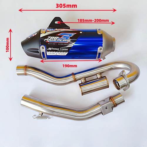 摩托车排气管越C车改装适于RCRF230F野230C用RF250