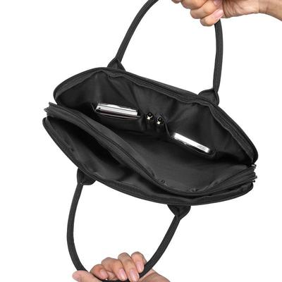 帆布大容量会议424文公包男士办公商务文多层文件包手提件袋印log