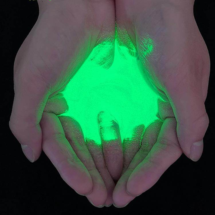 夜光粉光发粉环保高亮长效用夜沙硅胶注URA塑多途光吸光粉荧光粉