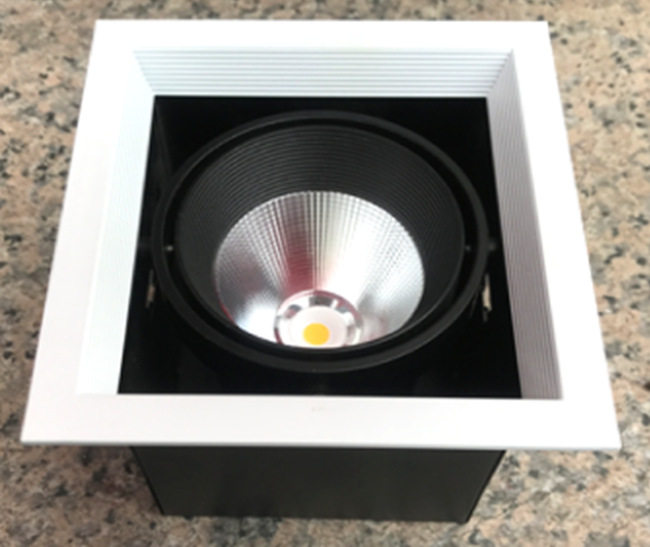 LED豆胆灯LED格栅灯单头两头三头嵌入式豆胆灯成品套件批发