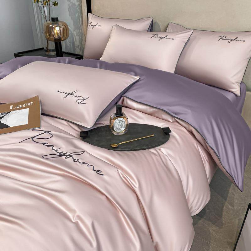 轻奢风60支长绒棉床上四件套纯棉高级感全棉床单被套床笠四季床品,收纳整理,烫衣板及配件,淘宝优惠券,粉丝福利购,淘宝优惠卷