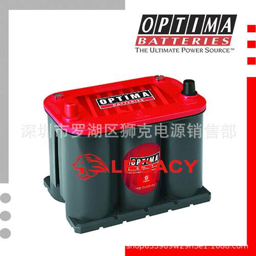Optima蓄电池红色顶34R奥铁马电池8003-151矿机机械装载机12V50