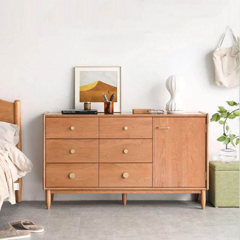 北欧全实木原木六斗柜北欧樱桃木卧室收纳柜现代简约多功能储物柜,纺织面料/辅料/配套,纺织机械配件,淘宝优惠券,粉丝福利购,淘宝优惠卷