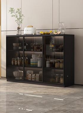 边柜靠餐墙一体现置代简约客厅收纳储柜物物柜酒柜茶水柜EYS落地