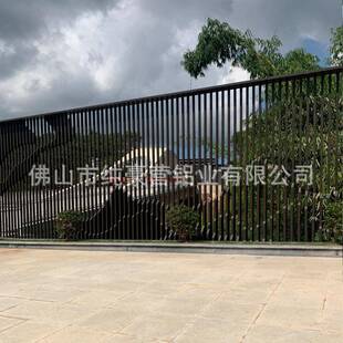 酒铝窗花木式纹色TUT装饰店隔断中餐厅屏风新方通格栅雕花镂空铝