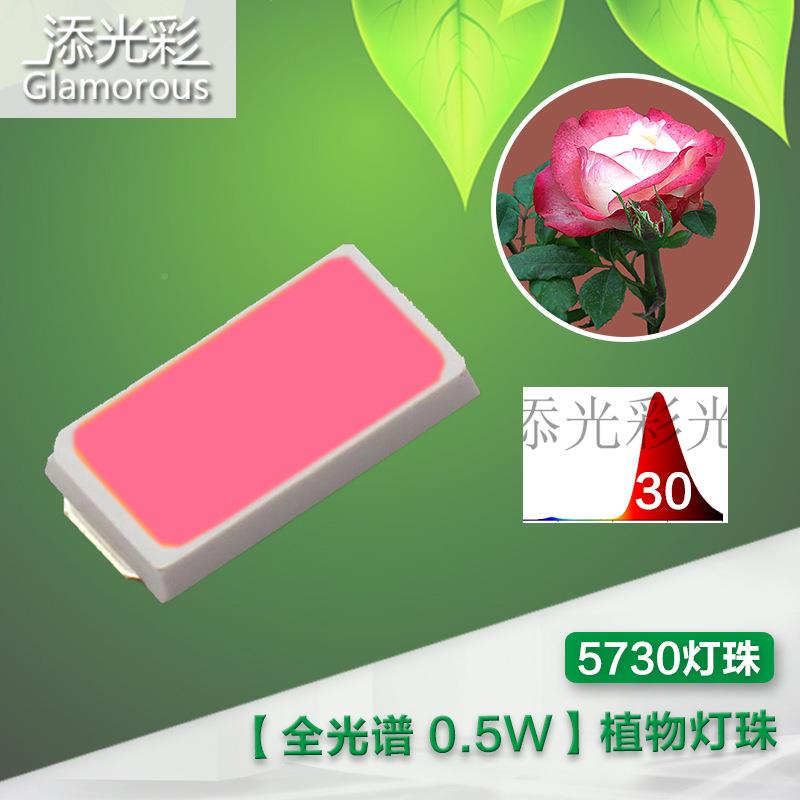 530全谱灯珠led片灯珠光573057300.5w植7物生长灯珠花卉果蔬贴生
