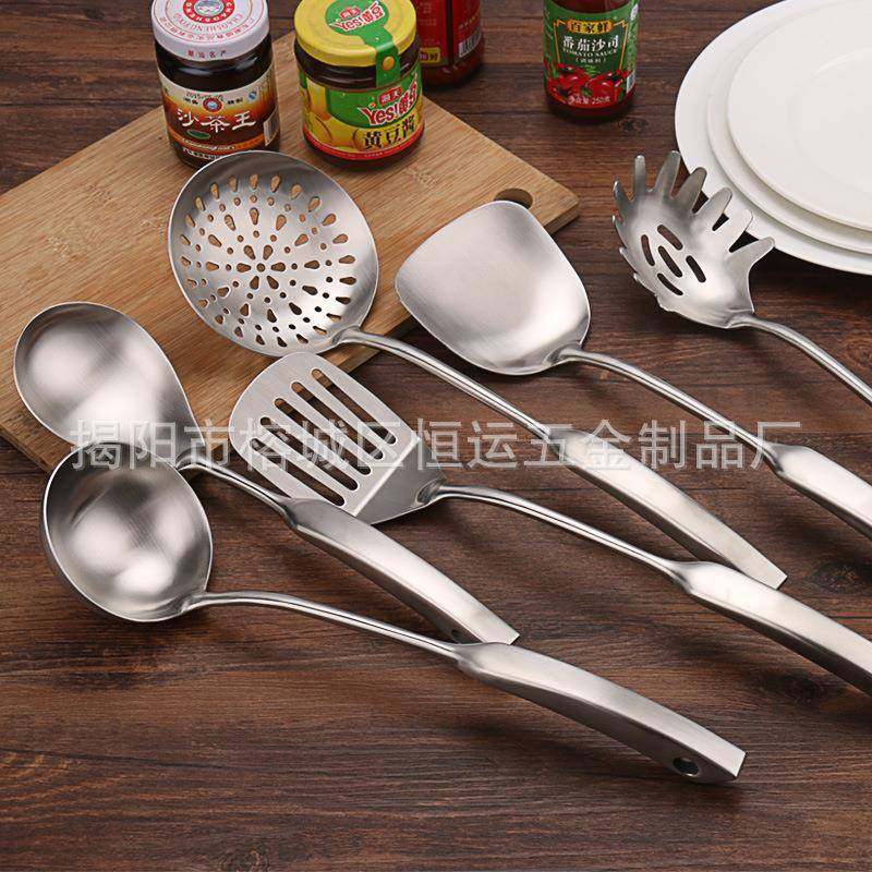 烹钢新款空心柄厨具套装304饪铲勺套不件TOS锈厨具七件套厂家