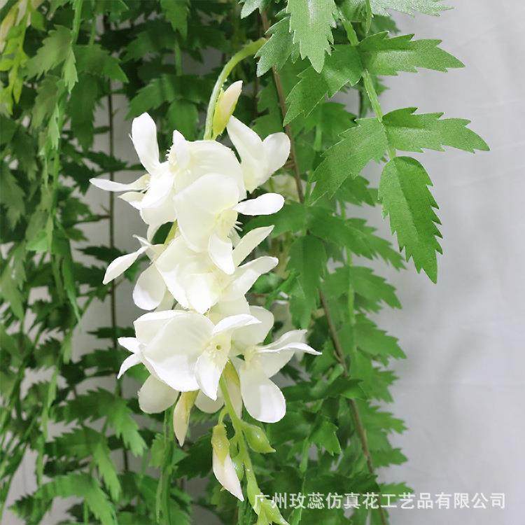 1.4米12头花豆仿大壁挂婚庆装花饰仿真豆DQM藤藤蔓真装饰壁挂花