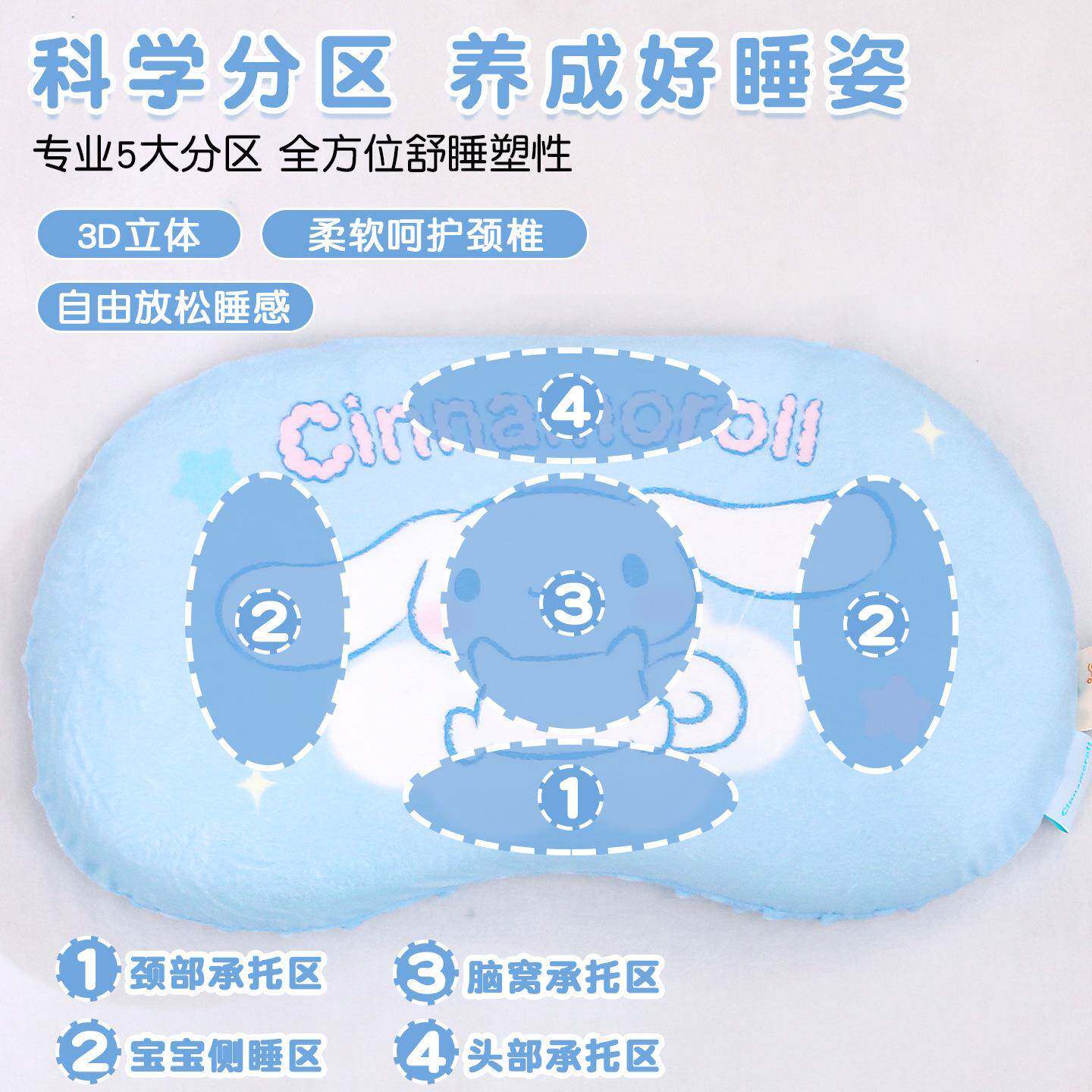 80后记忆棉儿枕头到6岁幼儿园单宝宝睡觉小枕芯人一只童装3护颈枕