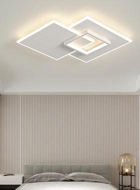 简现长新方形大气客厅灯led温代馨圆形款卧室约79496房间灯白色吸