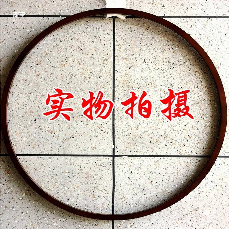 十字绣圆框实木圆形装饰画墙洞框木框砖国thsdj#j#画钻石画瓷裱画