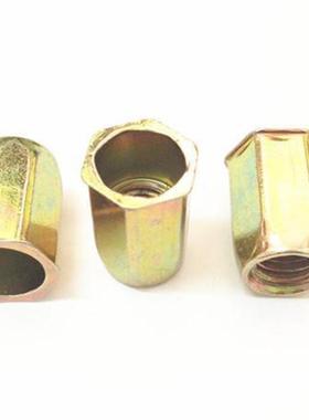 全六铆螺母/拉铆母拉铆螺/角母/拉KQU平头六角铆螺母