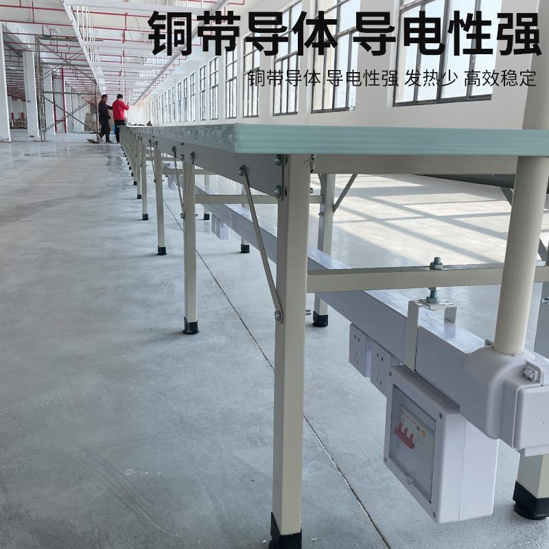 服装厂照明母槽缝纫车间照明灯线架母线槽灯水新型供电滑式流桥架