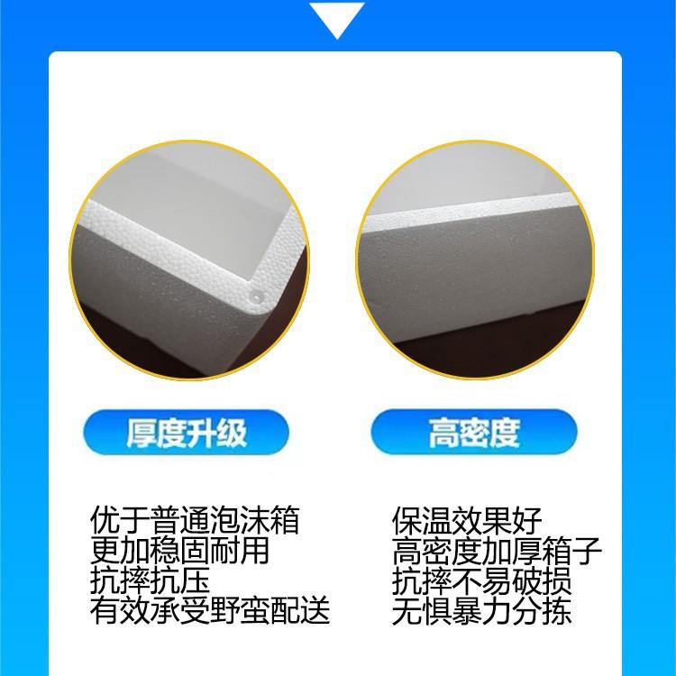 盒打包用快递保鲜子生鲜水果冷冻邮政WQI商用泡沫专快递保温箱箱