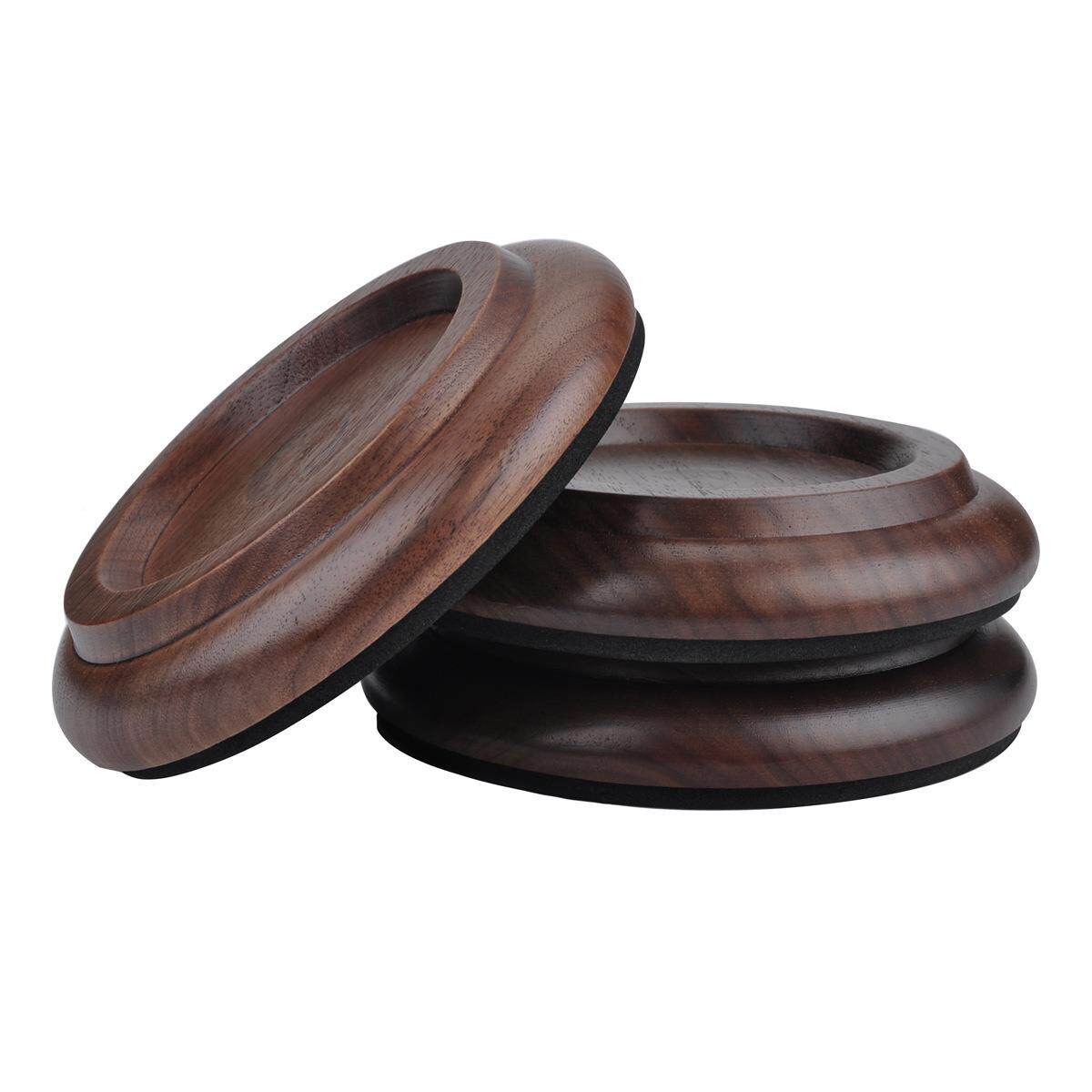 PUNK货源黑胡BCK桃木沙利木三比角钢琴专脚垫钢用琴实木脚垫