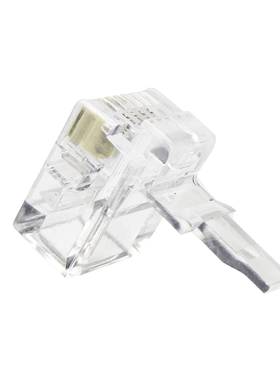 源头厂器家6P4连接四芯插头话水C晶头电电话HZC线RJ11/RJ12家用