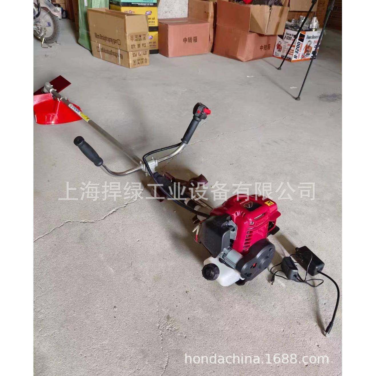 草捍四冲程电启动汽油绿割草机四冲程小型割灌机农汽用油除机收割