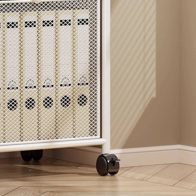 简落地书架移动书本文具收可纳置物架办公室多层轮带小推车199635