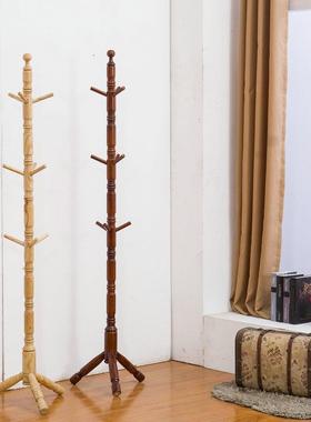 ST606落地质挂衣架韩式木简易木制落地物DUM置架实木衣帽架-厂家
