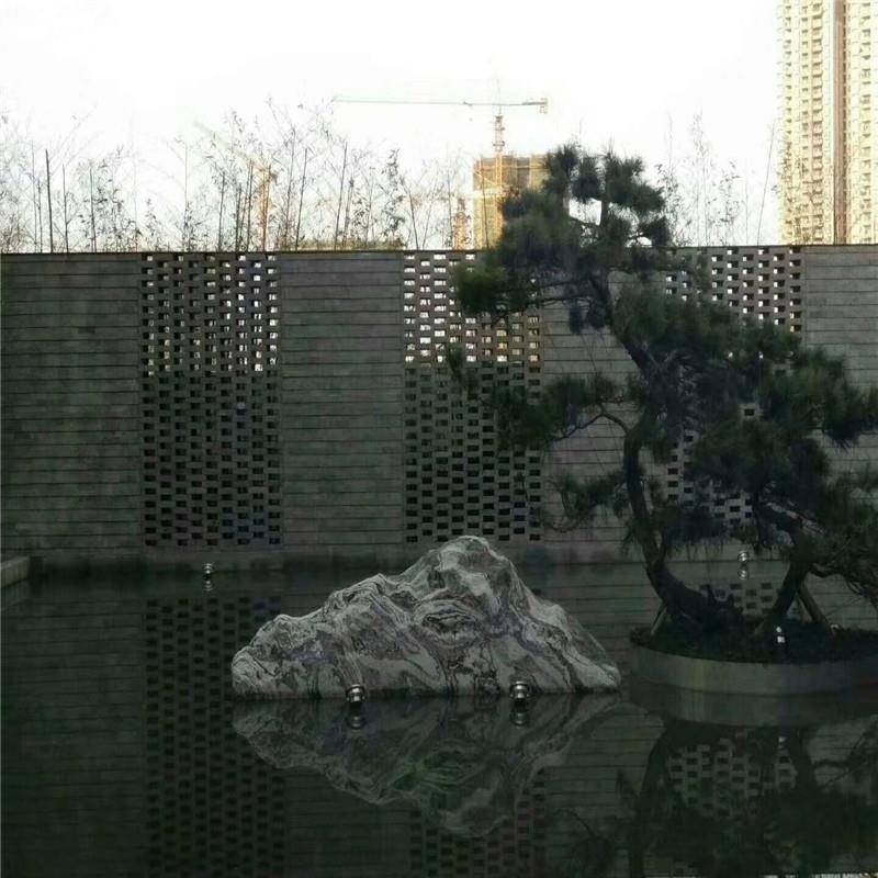 黑山石家枯山水黑坪山石天RBB然岸假山黑山石公园草石风厂景石驳