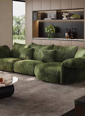 海红花瓣沙发意式极简外轻奢大户型57772大平层高端墅别客厅网弧