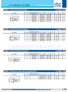 润倍4RTCR快速接头TC46.08系列替RTC464.0换Staubli