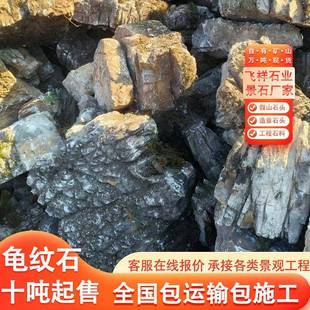 景观石头龟纹石天原然石工造景石公园造景景区假设山计施龟纹龟纹