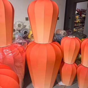 明灯笼天幕灯会笼灯光节灯孔会公庙园商场防水冬瓜灯笼RWY古风灯