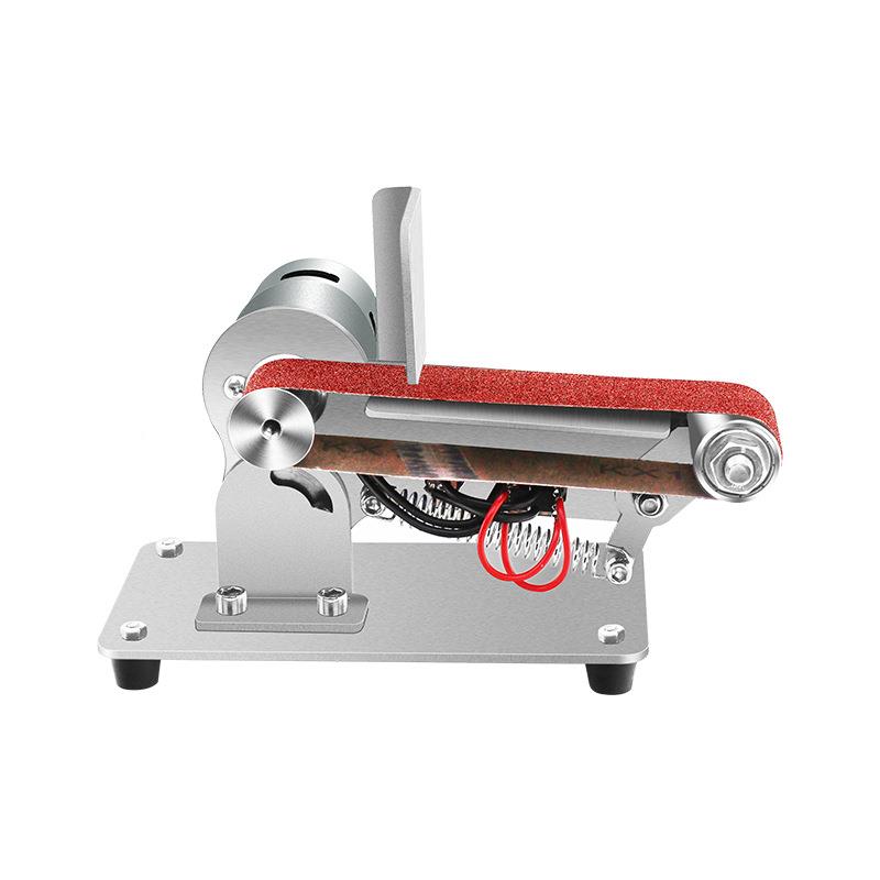 微型开小迷你砂带机DIY抛光机工打木磨FTU机定角型磨刀刃机家用台