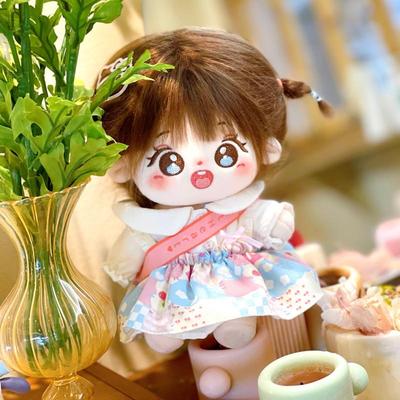 02mc奶妍花棉娃娃q版玩偶白鹿QLK炸毛裸娃