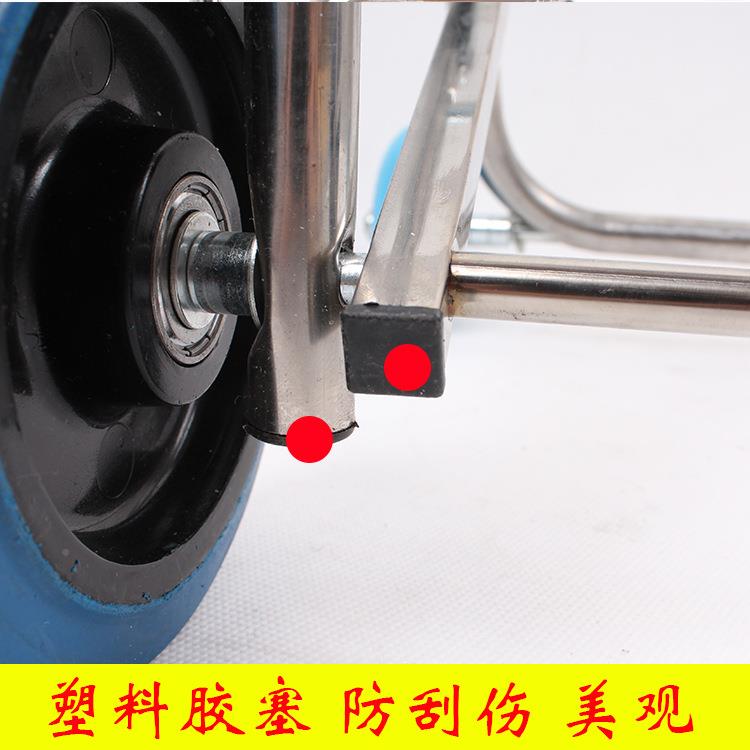 的叠行李车便携不锈钢轮买菜用手拉折车家用四小拖车拉F95HS5T7车
