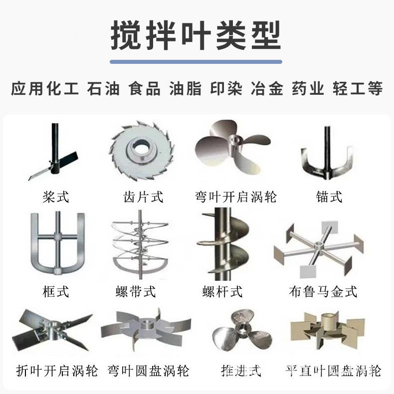 不分锈钢搅拌杆锚式式框式高速散盘涡轮推进式桨叶zr123污水处理