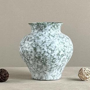 026台面粗陶陶花瓶干花花瓶陶罐子瓷复古土摆陶粗糙感花盆件复古