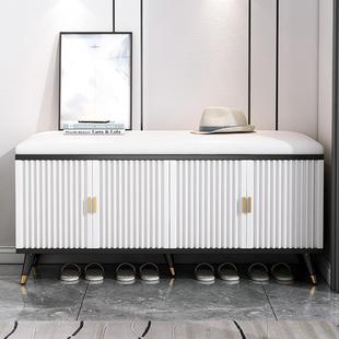 凳轻奢网红进门家用坐口BOP凳长卡 凳门可坐软包穿鞋 式 亿家达换鞋