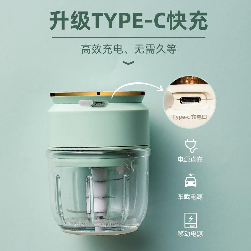 捣兔罗伯电动蒜器小型蒜蓉784捣碎机家用搅泥神器绞肉RBT-蒜DS01